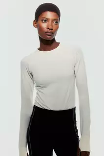Бесшовная спортивная блузка от drymove H&amp;M, бежевый H&M