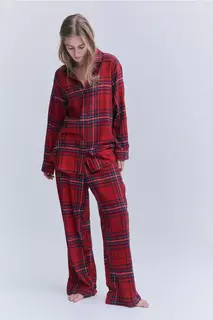 Бархатная пижама H&amp;M, красный H&M