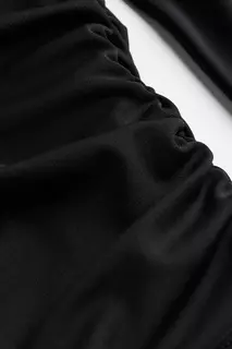 Блузка из трикотажа с перекрученной деталью H&amp;M, черный H&M