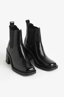 Ботинки челси на каблуке H&amp;M, черный H&M