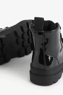 Ботинки на теплой подкладке на шнуровке H&amp;M, черный H&M