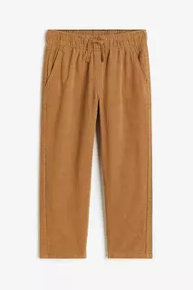 Вельветовые брюки H&amp;M, коричневый H&M