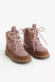 Водонепроницаемые ботинки со шнурками H&amp;M, розовый H&M