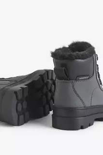 Водонепроницаемые ботинки со шнурками H&amp;M, серый H&M