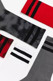 Комплект из 5 пар носков H&amp;M, красный H&M