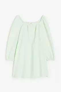 Креповое платье трапециевидного кроя H&amp;M, зеленый H&M