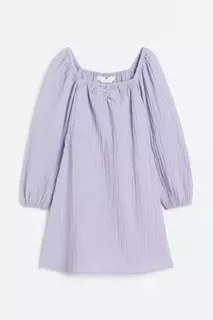 Креповое платье трапециевидного кроя H&amp;M, фиолетовый H&M