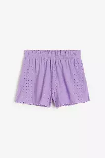 Короткие брюки с талией из бумажного пакета H&amp;M, фиолетовый H&M