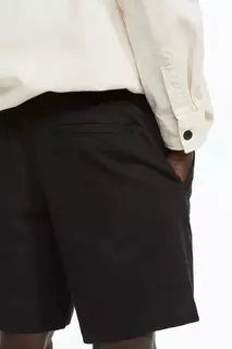 Короткие брюки чинос стандартного кроя H&amp;M, черный H&M