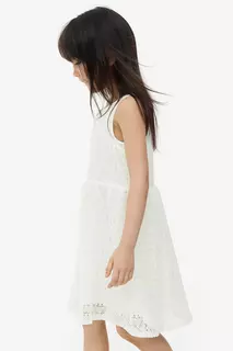 Кружевное платье H&amp;M, белый H&M