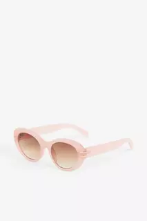 Круглые солнцезащитные очки H&amp;M, розовый H&M