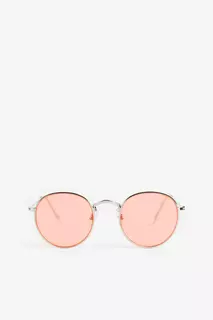 Круглые солнцезащитные очки H&amp;M, серебряный H&M