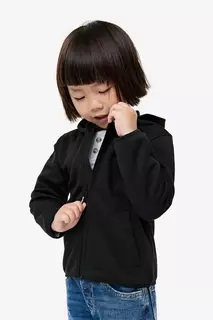 Куртка с капюшоном на флисовой подкладке H&amp;M, черный H&M