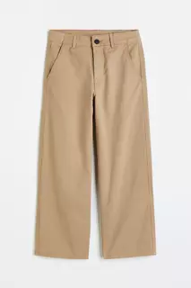 Мешковатые брюки-чиносы H&amp;M, бежевый H&M