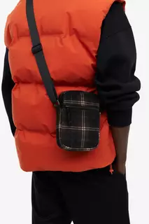 Маленькая сумка через плечо из вельвета H&amp;M, коричневый H&M
