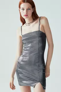Облегающее платье H&amp;M, серебряный H&M