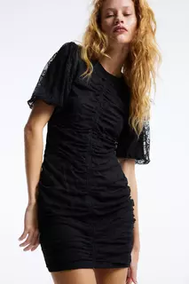 Облегающее платье с комплектами H&amp;M, черный H&M