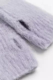 Перчатки без пальцев из смеси альпаки H&amp;M, фиолетовый H&M