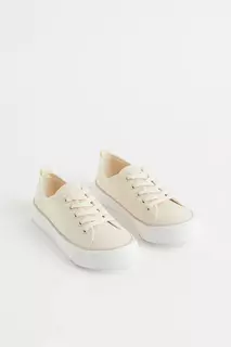 Парусиновые кроссовки H&amp;M, белый H&M