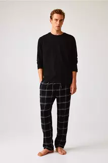 Пижамы обычного кроя H&amp;M, черный H&M