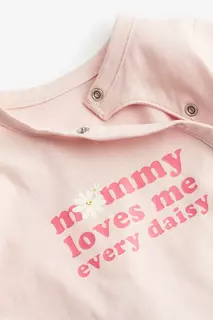 Пижама с отложными краями H&amp;M, розовый H&M