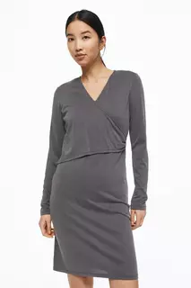 Платье для кормления с трансфером H&amp;M, серый H&M