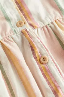 Платье из хлопка двойной плетения H&amp;M, розовый H&M
