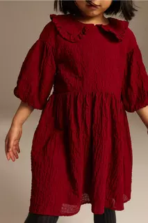 Платье с воротником H&amp;M, красный H&M