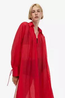 Платье-кафтан из лиоцелла H&amp;M, красный H&M