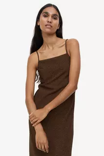 Платье-комбинезон из трикотажа H&amp;M, коричневый H&M