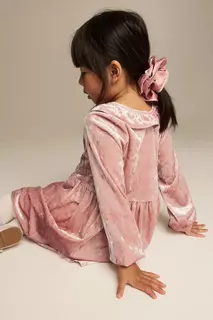 Плюшевое платье с воротником H&amp;M, розовый H&M