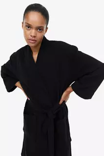 Полотенце домашний халат H&amp;M, черный H&M
