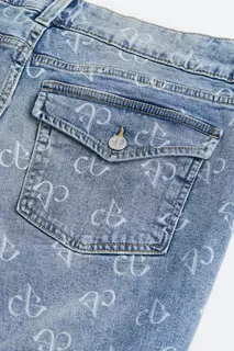 Расклешенные низкие джинсы H&amp;M, синий H&M