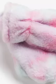 Пушистые перчатки на один палец H&amp;M, розовый H&M