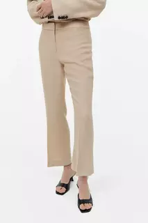 Расклешенные брюки H&amp;M, бежевый H&M