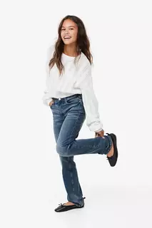 Прямые низкие джинсы H&amp;M, синий H&M