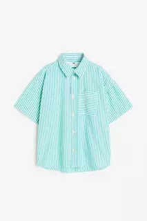 Рубашка из оксфордской ткани H&amp;M, зеленый H&M