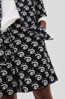 Рубашка свободного кроя и пижама с коротким низом H&amp;M, черный H&M