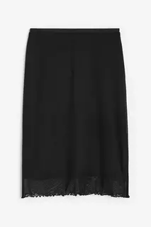 Сетчатая юбка H&amp;M, черный H&M
