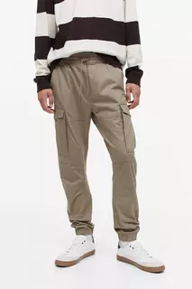 Свободные брюки-карго H&amp;M, бежевый H&M