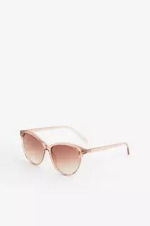 Солнцезащитные очки в оправе «кошачий глаз» H&amp;M, бежевый H&M
