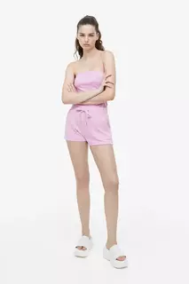 Спортивные шорты из трикотажа H&amp;M, розовый H&M