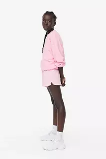 Спортивные шорты из трикотажа H&amp;M, розовый H&M