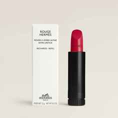 Сменный картридж для атласной губной помады Hermès Rouge Satin Refill, тон 82 Rouge Vigne, 3,5 г Hermes