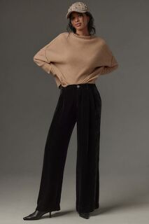 Широкие брюки Bella Dahl со складками, черный