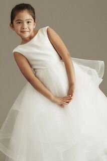 Платье Princess Daliana Flower Girl с пайетками, бежевый