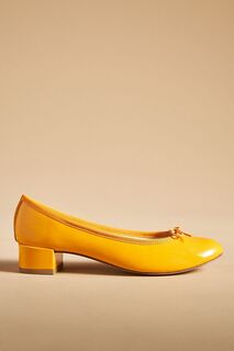 Балетки Repetto Camille на каблуке, оранжевый