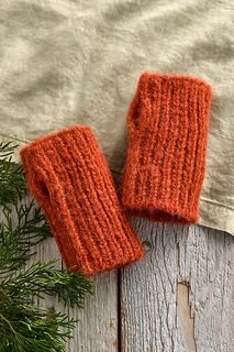 Terrain Шерстяные перчатки без пальцев, темно-оранжевый