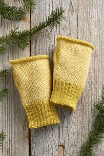 Terrain Текстурированные шерстяные перчатки без пальцев, желтый