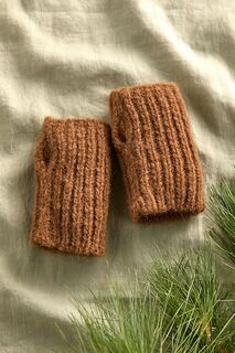 Terrain Шерстяные перчатки без пальцев, коричневый